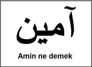 Amin ne demek