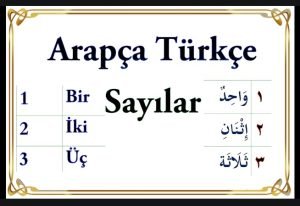 Arapca Turkce Sayilar