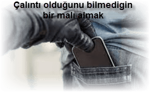 Calinti oldugunu bilmedigin bir mali almak