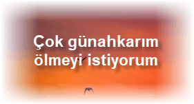 Cok gunahkarim olmeyi istiyorum