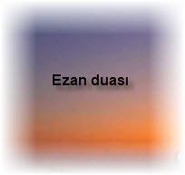 Ezan duasi