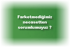 Farketmedigimiz necasetten sorumlumuyuz