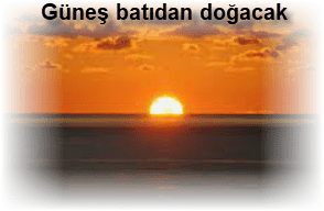 Gunes batidan dogacak iddiasi