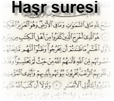 Hasr suresi