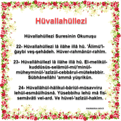 Huvallahullezi Suresinin Okunusu