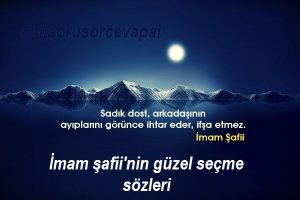 Imam safiinin guzel secme sozleri