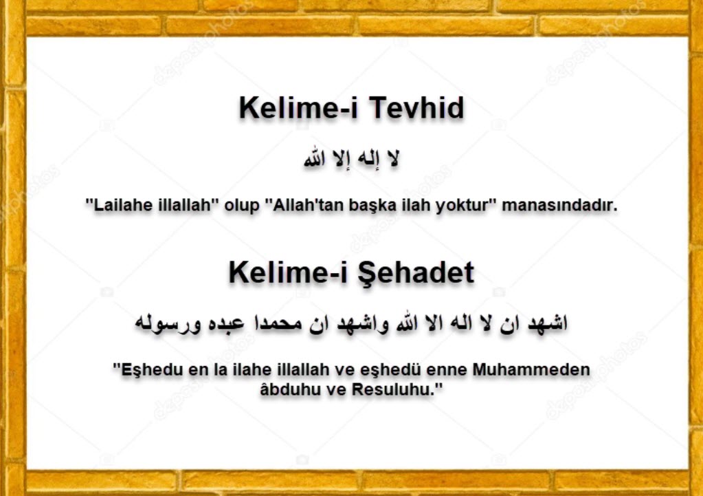 Kelime i Tevhid Kelime i Şehadet