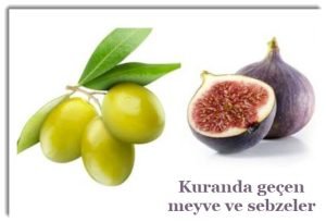 Kuranda gecen meyve ve sebzeler