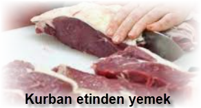 Kurban etinden yemek yapmak ve dagitmak