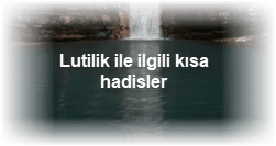 Lutilik ile ilgili kisa hadisler