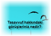 Tasavvuf hakkindaki gorusleriniz nedir