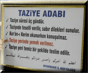 Taziyede yapilmasi gerekenler