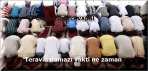 Teravih namazi vakti ne zaman