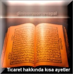 Ticaret hakkinda kisa ayetler