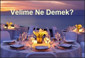 Velime Ne Demek