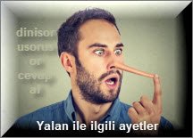 Yalan ile ilgili ayetler