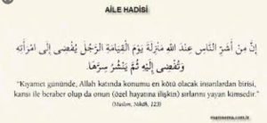 aile hakkinda hadis 2