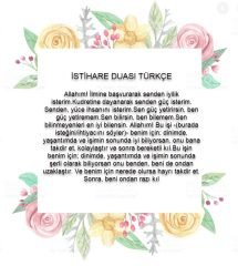 istihare duasi turkce anlami