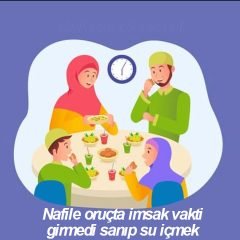 Nafile oructa imsak vakti girmedi sanip su icmek