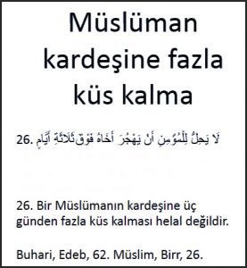 Musluman kadesine kusmek hadis