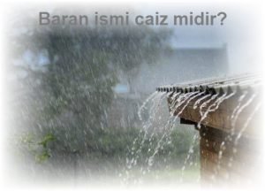 Baran ismi caiz midir