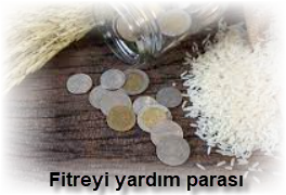 Fitreyi yardim parasi olarak vermek