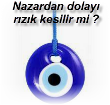 Nazardan dolayi rizik kesilir mi