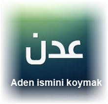 Aden ismini koymakcaiz mi