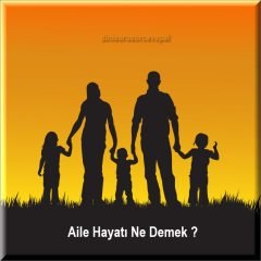 Aile Hayati Ne Demek