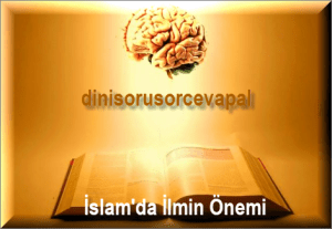 Islamda Ilmin Onemi