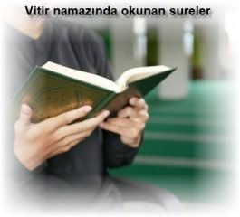 Vitir namazinda okunan sureler Diyanet