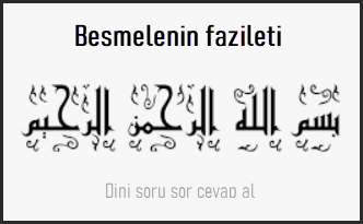 Besmelenin fazileti