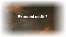 Ekonomi nedir