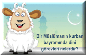 Bir Muslumanin kurban bayraminda dini gorevleri nelerdir