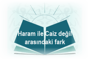 Haram ile Caiz degil arasindaki fark