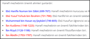 Hanefi alimleri