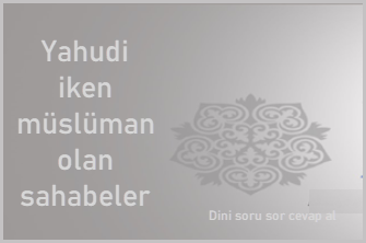 Yahudi asilli sahabeler