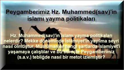 Peygamberimiz Hz. Muhammedsavin islami yayma politikalari