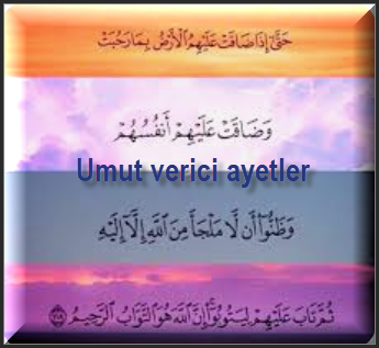 Umut verici ayetler