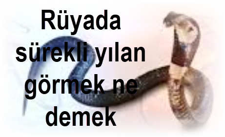 Ruyada surekli yilan gormek ne demek